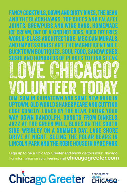 Share your love of Chicago with visitors by becoming a Chicago Greeter volunteer.